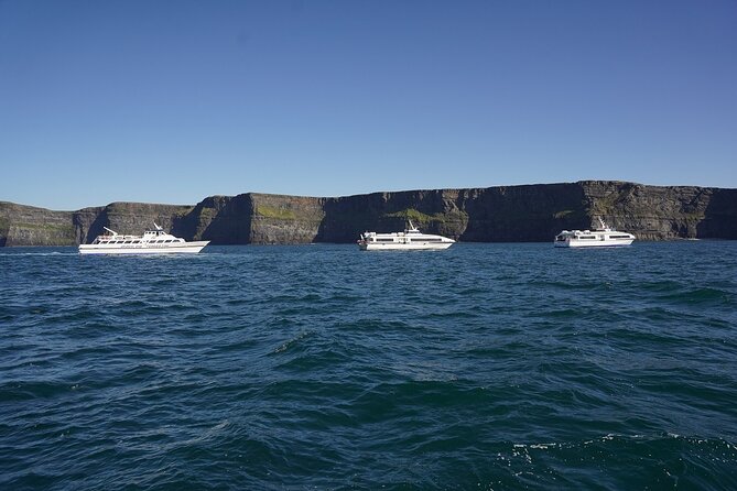 Aran Islands and Cliffs of Moher Day Cruise sailing from Galway City Docks - Seeing the Cliffs of Moher from sea level