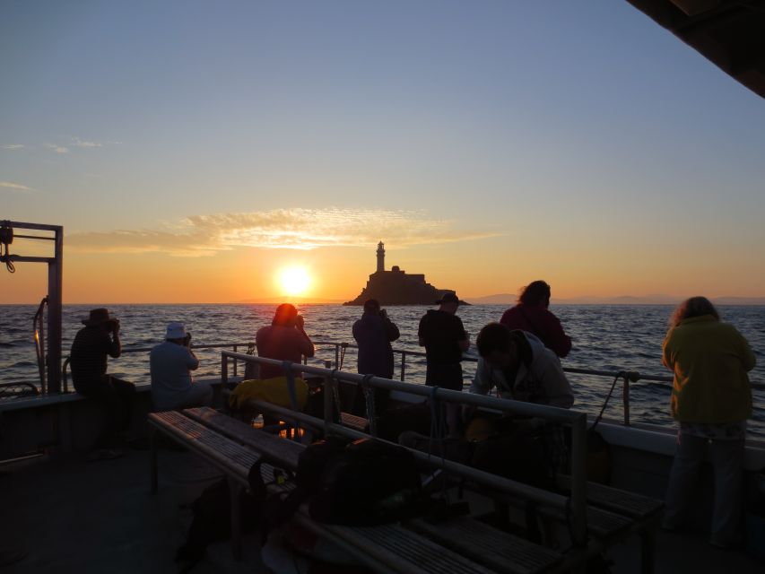 Baltimore Harbor: Sunset Cruise to Fastnet Rock Lighthouse - Seating, shelter, and the three-hour ride