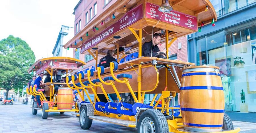Belfast: City Centre Beer Bike Tour - Pedaling past Belfast’s central sights