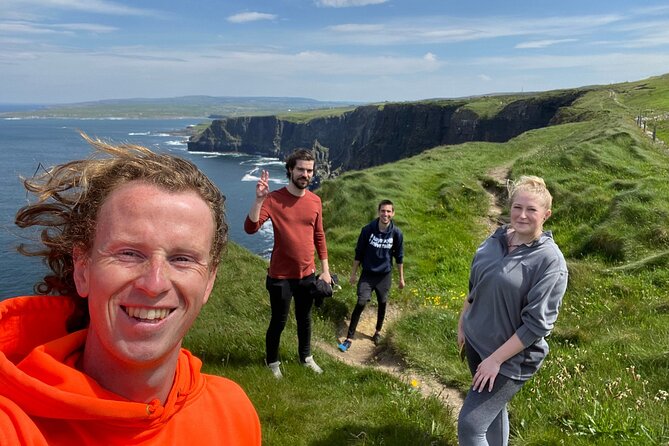 Cliffs of Moher Hiking Tour from Galway - Small Group - Reaching the main Cliffs of Moher views