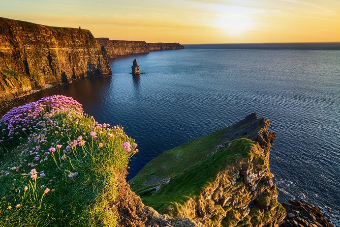 Cliffs of Moher Private Award Winning Luxury Mercedes Car Tour - Kinvarra and Dunguaire Castle bring in Galway Bay