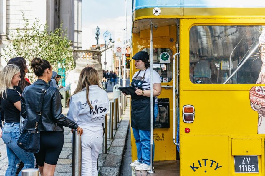 Dublin: Afternoon Tea Vintage Bus Tour - A vintage bus that doubles as a tea room