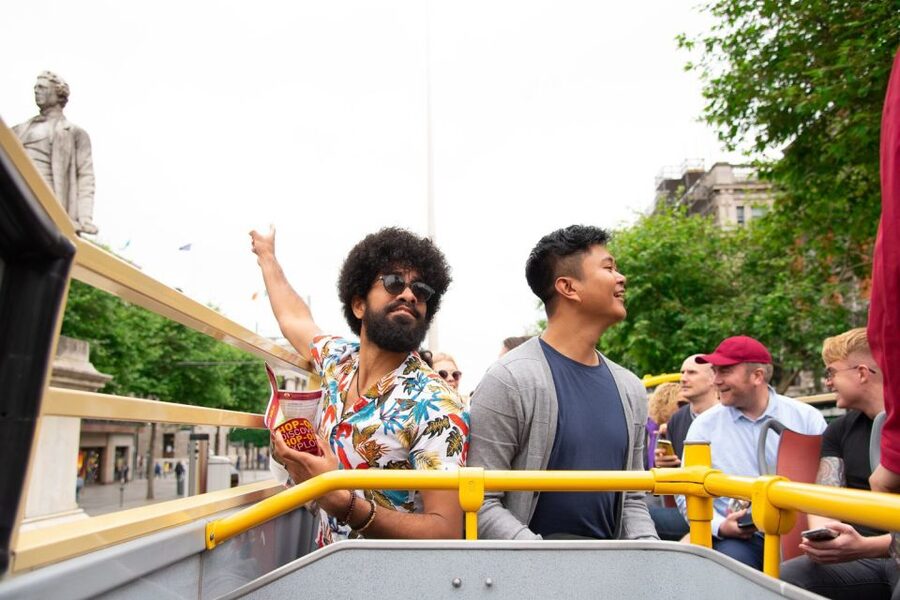 Dublin: Big Bus Hop-On, Hop-Off Tour with Live Guide - Starting on O’Connell Street and crossing the River Liffey