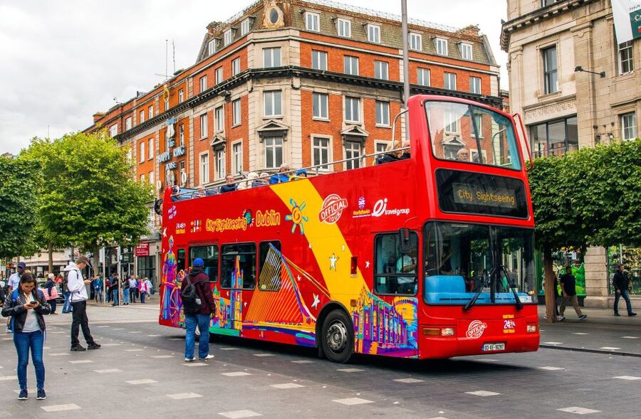 Dublin: City Sightseeing Hop-On Hop-Off Bus Tour - The free walking tour from The Spire