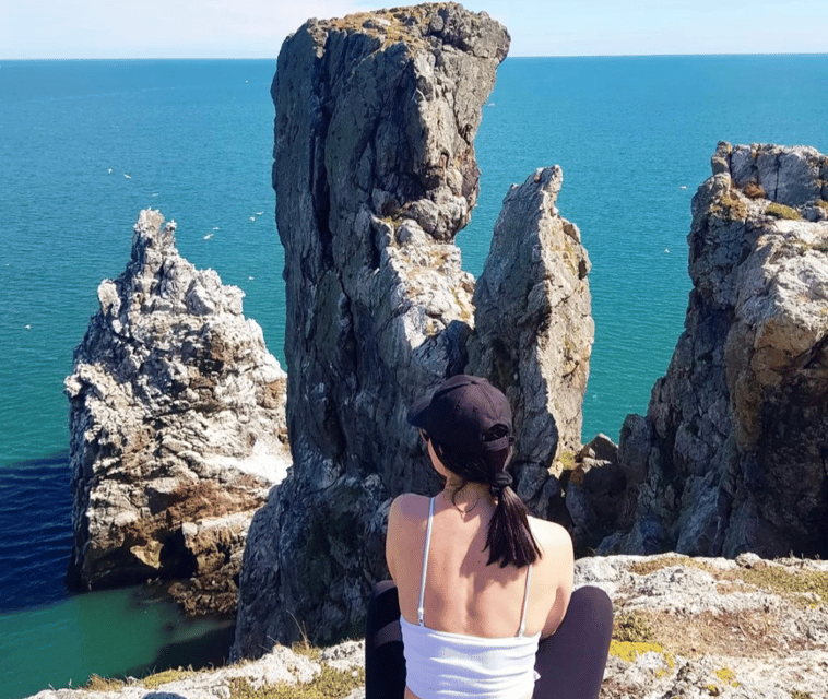 Dublin: Ferry from Howth to Ireland's Eye island - Walking, the Martello tower, and the west beach