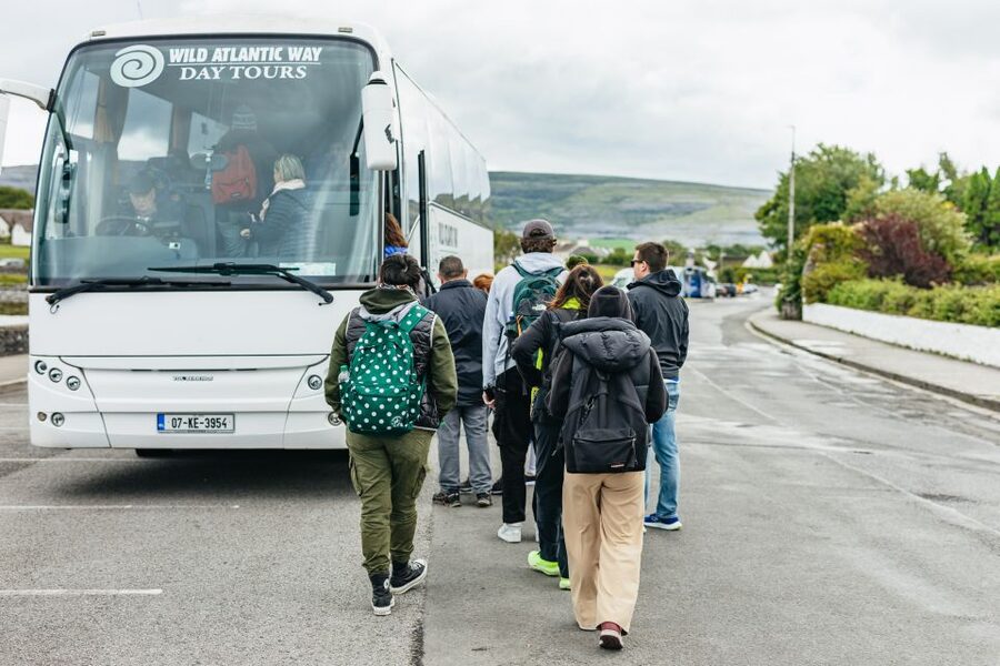 From Galway: Full-Day Cliffs of Moher & Burren Guided Tour - Meeting the bus in Galway