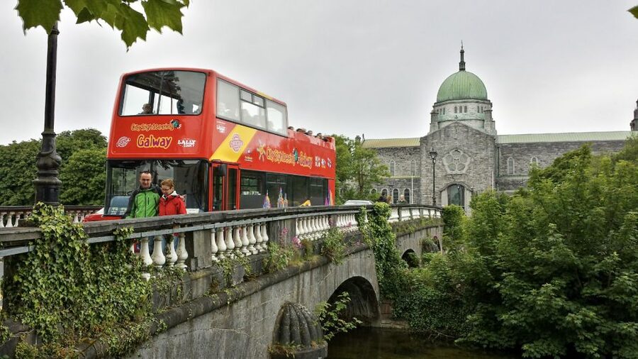 Galway: City Sightseeing Hop-On Hop-Off Bus Tour - The Spanish Arch and Long Walk