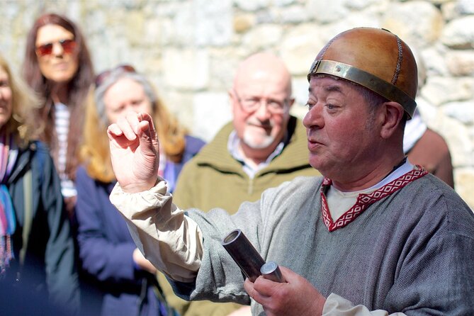 Interactive Living History in Dalkey Castle near Dublin City - Entering the 1390 castle
