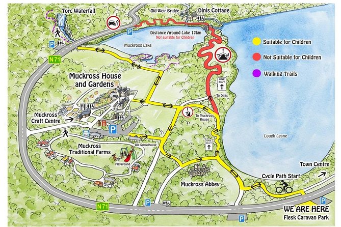 Self-Guided Bike Tour of Killarney National Park, Muckross Gardens & Waterfall - Starting at Flesk Caravan & Camping Park