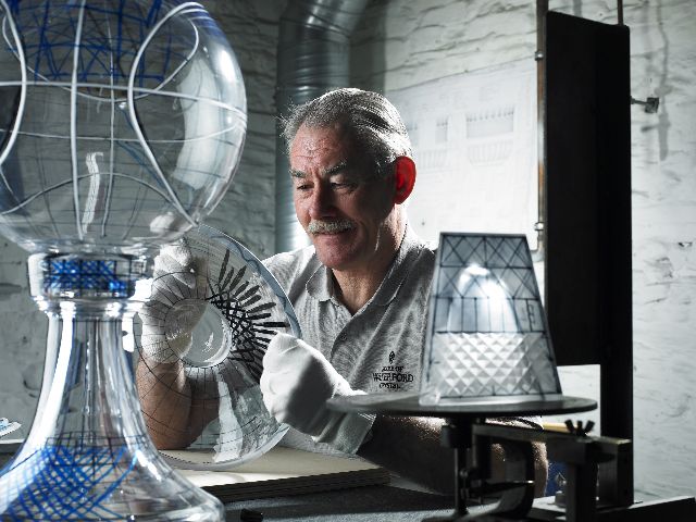 Waterford: House of Waterford Factory Tour - Diamond wheels and the cutting department